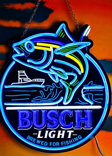 Busch light brewed for fishing - busch,